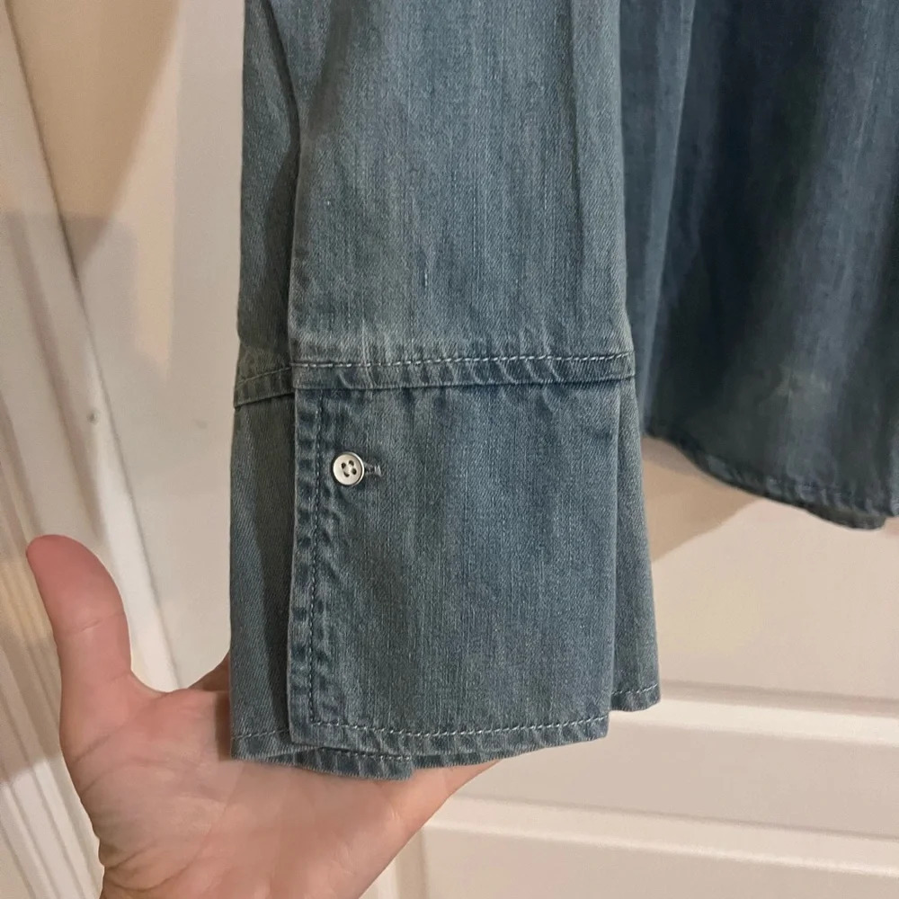 FINAL PRICE NWT Chelsea and Violet Button Down Denim Top - Picture 8 of 8